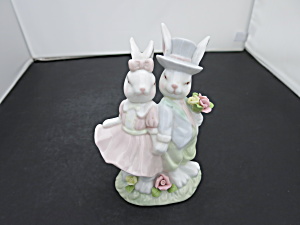 Home Interiors Easter Finery Bunny Rabbit Figurine