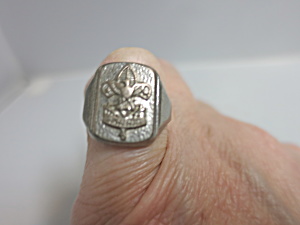 Vintage Eagle Scouts Be Prepared Sterling Silver Ring Size 7