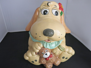 Pound Puppies Nose Rose Cookie Jar Tonka 1987