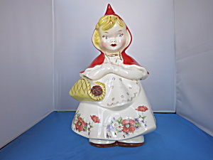 Hull Pottery Little Red Riding Hood Cookie Jar 1940s