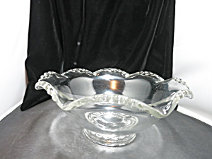 Vintage Flared Rim Bowl With Candlewick Rim 10 1/2in