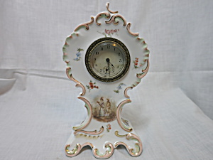 Antique Porcelain Thermometer Mantle Clock R C Germany Rosenthal