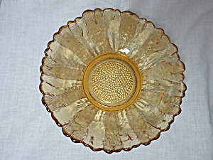 Anchor Hocking Country Estate Honey Gold Console Bowl