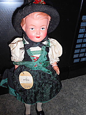 Stubaital Alpine Austria Celluloid Doll