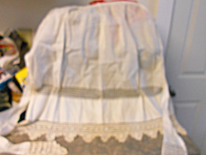 Apron 1800s Hand Made Lace