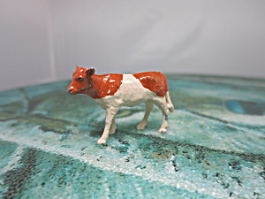Vintage France Cow Calf Toy Figurine Cast Lead Metal