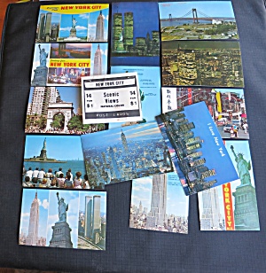 New York City Post Card Set Of 14 Nester's Map & Guide