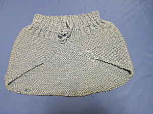 Diaper Pamper Pantaloons Cover Blue Hand Knit Vintage 1960s