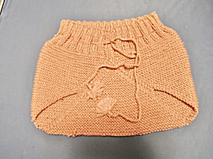 Diaper Pamper Pantaloons Cover Pink Hand Knit Vintage 1960s