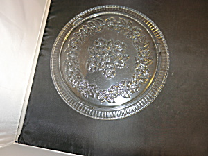 Vintage Floral Blossom Cake Plate Torte 11 1/2 Inch