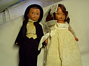 Nancy Ann Storybook Dolls Bride And Groom