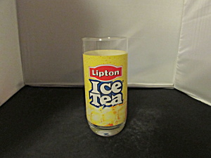 Lipton Ice Tea Glass Tumbler Glass Great Advertising