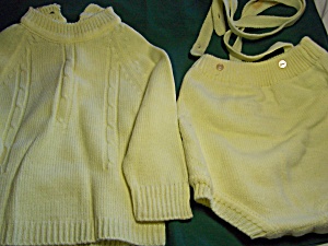 Vintage Atkins Baby Knit Set Size M