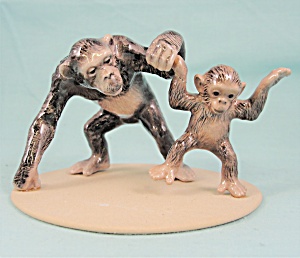 Hagen-renaker Specialty Chimp Mom & Baby