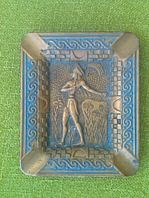 Roman Soldier Brass Ashtray