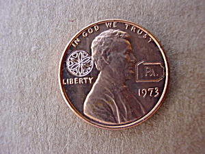 (50) 1973 Pennsylvania Souvenir Pennies