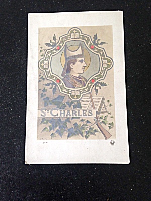 Old Postcard St. Charles Borromeo Catholic