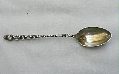 Sterling Spoon With Twist Handle