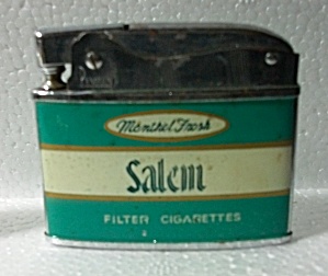 1960`s Penquin Salem Cigarettes Flat Lighter