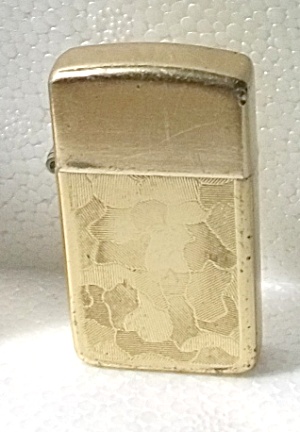 Storm Master Slim Gold Tone Camouflage Lighter