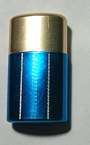 Sunflower T 459 Aluminum Blue & Gold Pocket Lighter