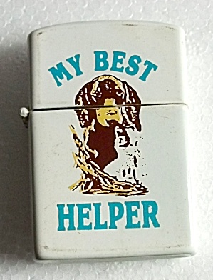 1970`s Japan My Best Helper Hunters Pocket Lighter