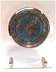 World Quartz Plexiglass Clock