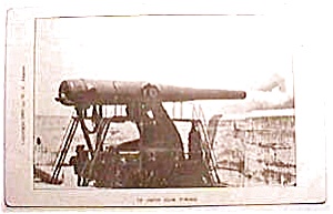 Vintage Postcard - 12-inch Gun Firing