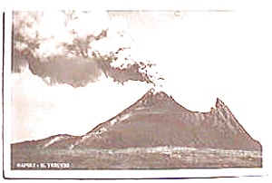 Mount Vesuvius Italian Vintage Postcard