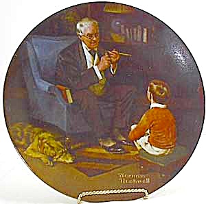 Norman Rockwell Plate 'the Tycoon'