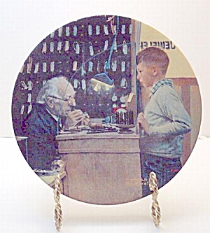 Norman Rockwell Plate 'the Jeweler' 1992