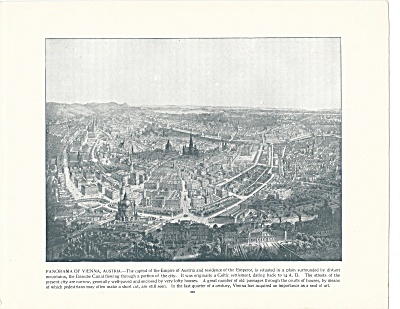 Panorama Of Vienna, Austria 1892 Shepp's Photographs Book Page