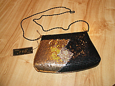 Vintage Y&s Original Mesh Crossbody Hipster Handbag Purse Tri-color