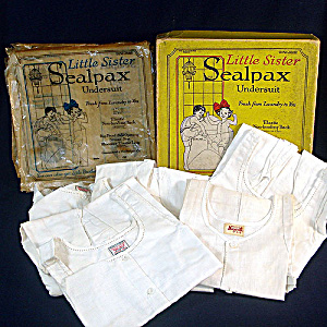 1922 Box 5 Unused Sealpax Girls Undersuits Union Suits Size 4