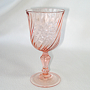 Arcoroc Rosaline Pink Swirl Water Goblet, 5 Available