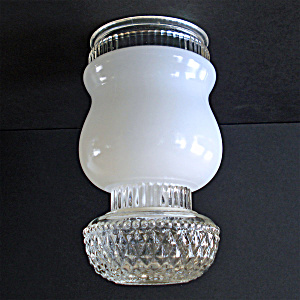 Curvy Jar Shape Glass Light Shade 4 Inch Fitter, 2 Available