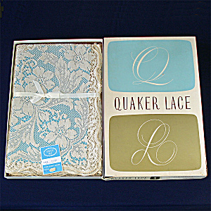 Quaker Lace 72 By 90 Tablecloth Mint Unused In Box