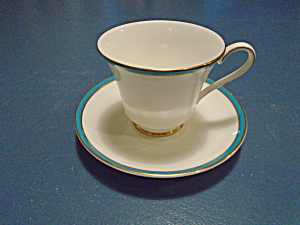 Minton Saturn Turquoise Sets Of Cups/saucers