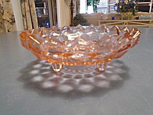 Whitehall Colony Fostoria American Pink 3 Footed Bowl