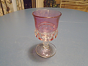 Kings Crown Tiffin Double Flash Cranberry Water Goblets