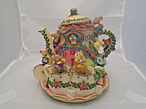 Resin Mouse Music Box Teapot Plays Tea For Two