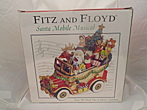 Fitz & Floyd Santa Mobile Musical New In Box