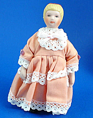 Miniature Bisque Dollhouse - Girl