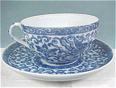 Delicate Pheonix Bird Cup And Saucer