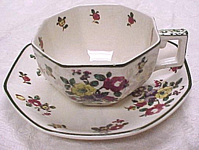 Royal Doulton Old Leeds Sprays Cup And Saucer