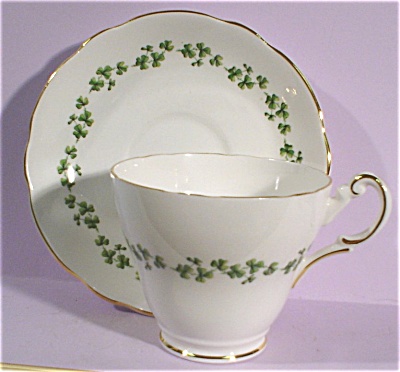 Regency Bone China Clover Pattern Cup And Saucer