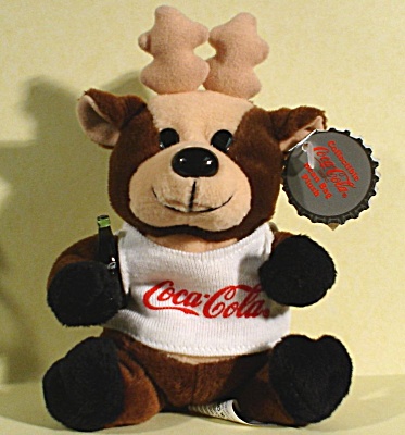 1997 Coca Cola Reindeer Plush