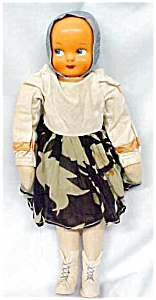 Large Celluloid Doll Poland Ethnic