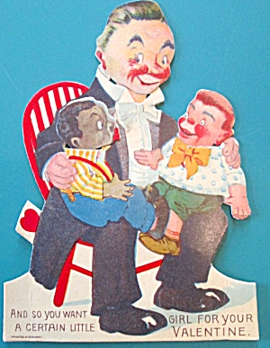 Ventriloquist Valentines Card 1930's Germany
