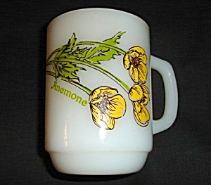 Anchor Hocking Anemone Flower Mug